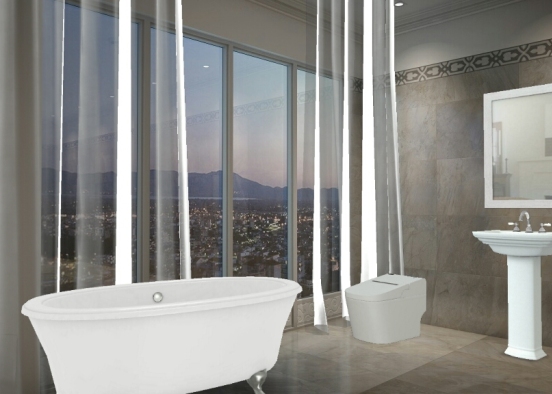 Bathroom With A View Design Rendering