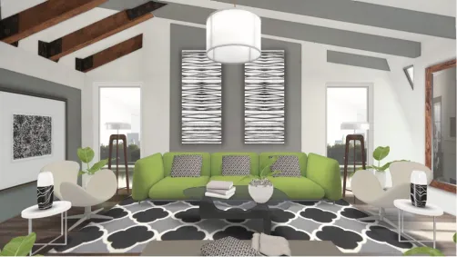 Pops of Green
