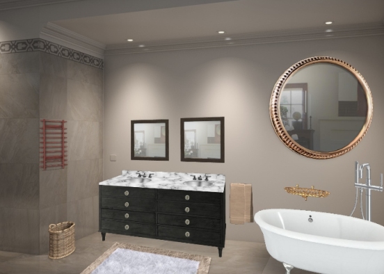 Salle de bain de luxe Design Rendering