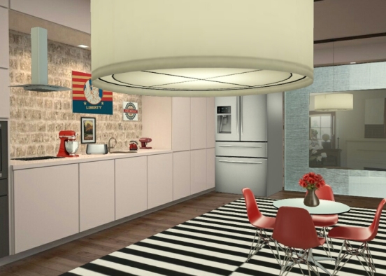 Cozinha casa 2 Design Rendering