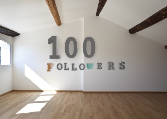 100 followers  😃😃😃😃😃😃😃 Design Rendering