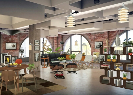 Brooklyn loft Design Rendering