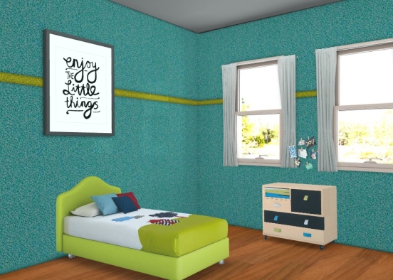 Boys bedroom Design Rendering