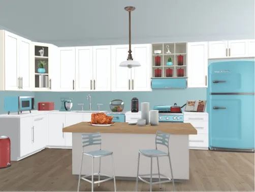 The retro kitchen 