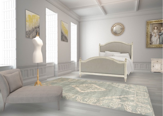 furnished bedroom design Design Rendering