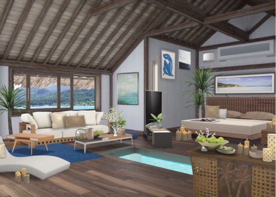 Holiday Spa Living Space Design Rendering