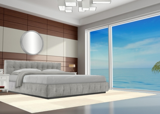 Bedroom with view  Design Rendering