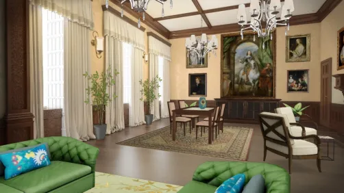 Sala pranzo stile classico