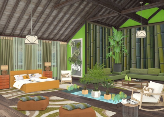 Tropical appartamento  Design Rendering