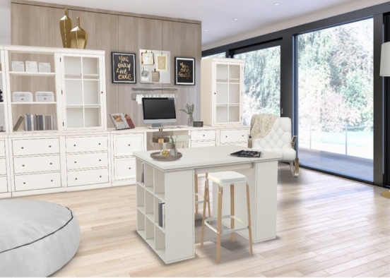 office and craft room Design Rendering