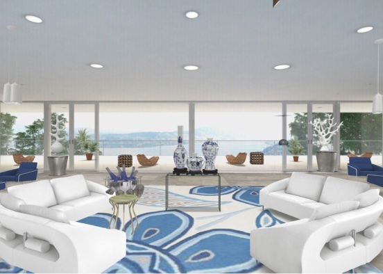 Blue Jewel Penthouse Design Rendering