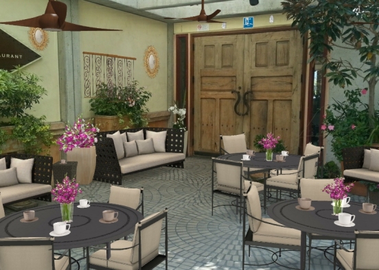 The Orchid Restaurant Design Rendering