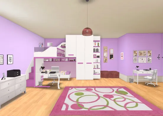 Habitacion gemelas ( casa familiar) Design Rendering