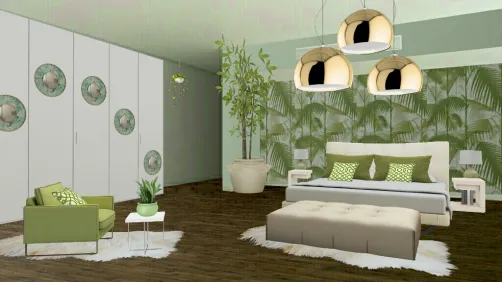 Habitación verde