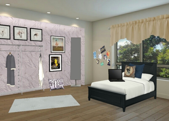 Fashon inspierd teen room! Design Rendering