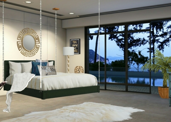 Luxury bedroom Design Rendering