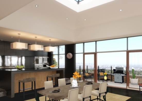 Entertainers dining room Design Rendering