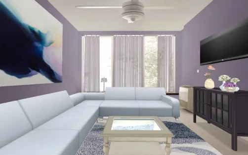 Purple and blue