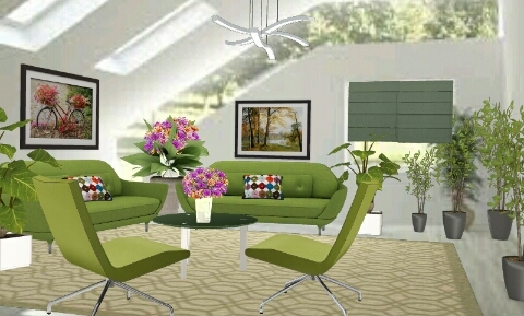 Green with lot plants Design Rendering