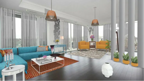 Professional interior design created with Homestyler 3D design software