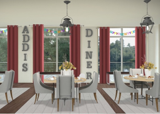 Addi’s Diner Design Rendering