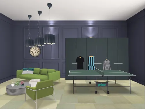 man cave inspired by succulents 