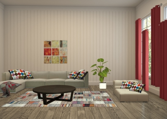 Living room1 Design Rendering