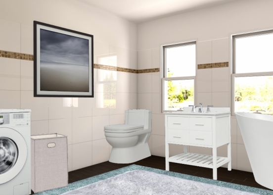 Bathroom. Design Rendering