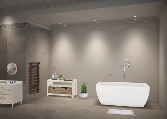 Bathroom modern Design Rendering