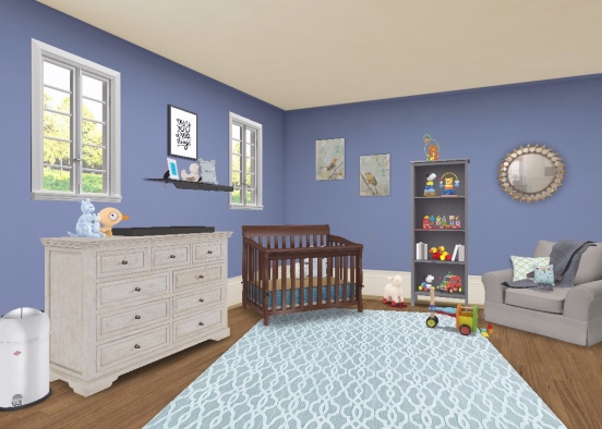 Sweet Baby Room Design Rendering
