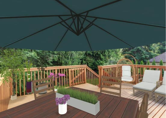 Comfy Outdoor leisure area Design Rendering