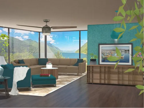 Tropical Living Room