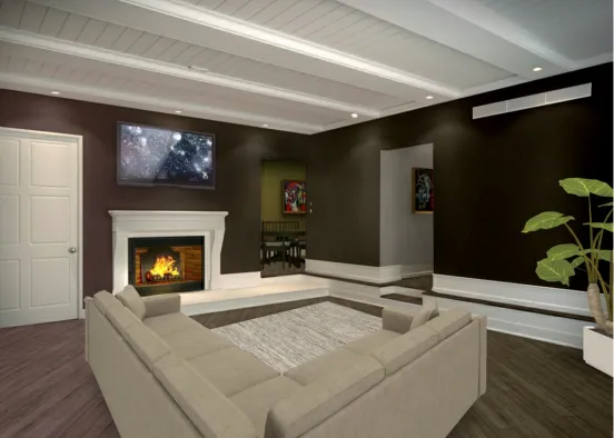 suburb living room#1 Design Rendering