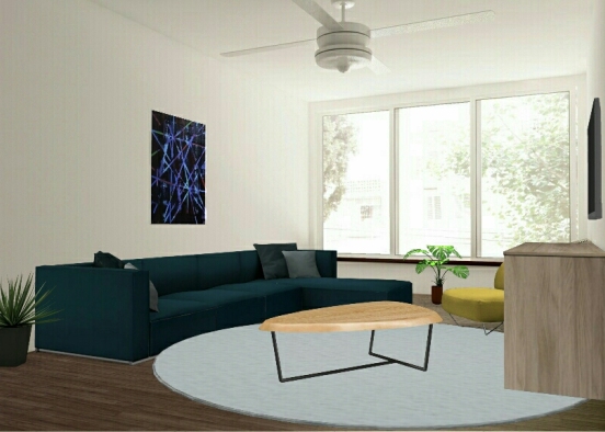 Luminous living room  Design Rendering