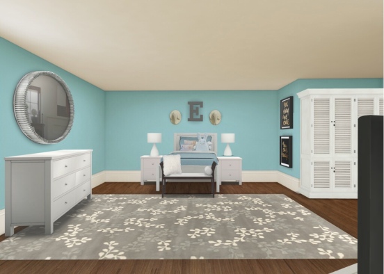 Dream Home(home arts) 9yr daughters badroom Design Rendering