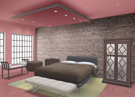 #Bedroom #Red is wooowwwww!!! Design Rendering