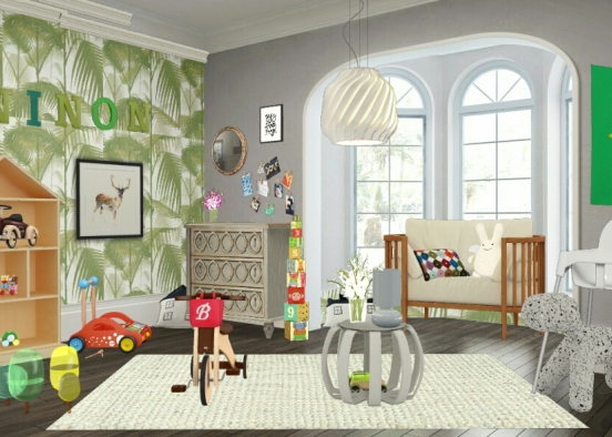 Green_childbedroom Design Rendering