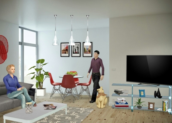 Whery good living room Design Rendering