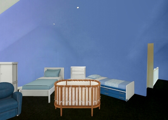Blue  room  Design Rendering
