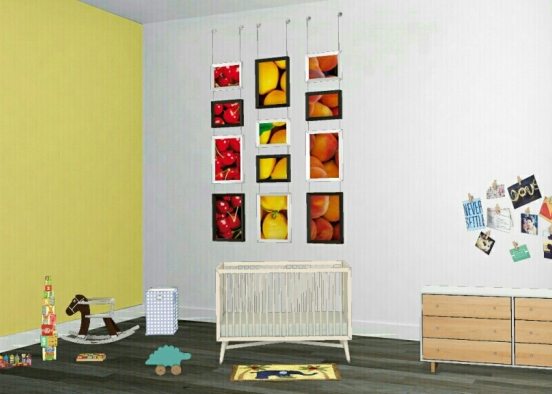 Yellow Nursery  Design Rendering