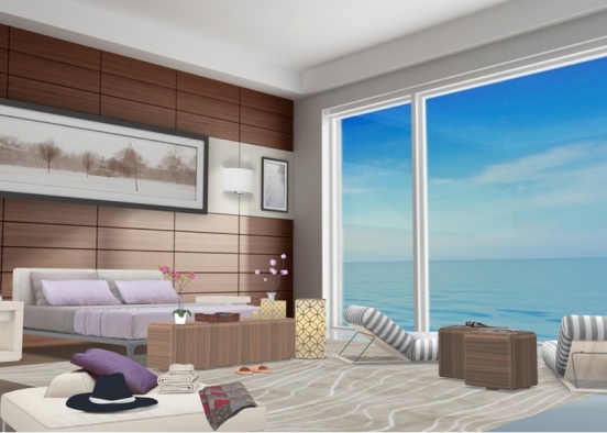 simply mother’s room. that’s a perfect space for mums to relax and have a moment to take care of herself with a very beautiful sea view!  Design Rendering
