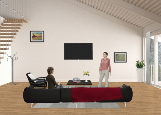Minimalist living room 07.10 Design Rendering