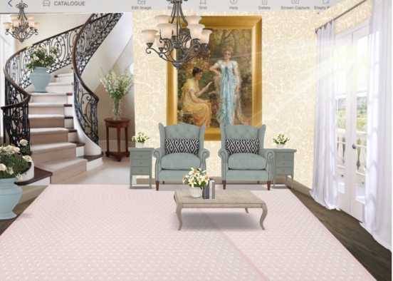 vintage living room contest  Design Rendering