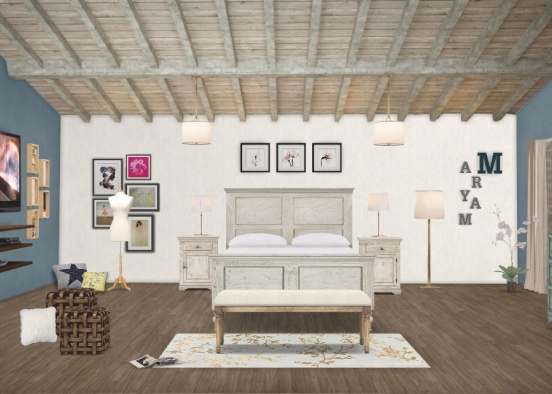 my bed room ❤️ Design Rendering