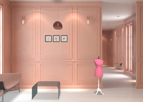 #what a pink room  Design Rendering
