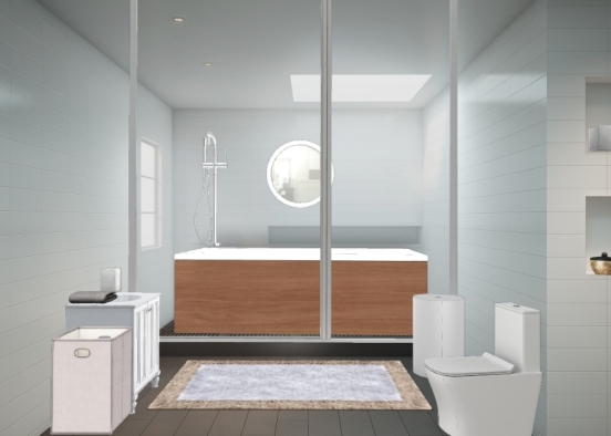 Luxuray bathroom Design Rendering