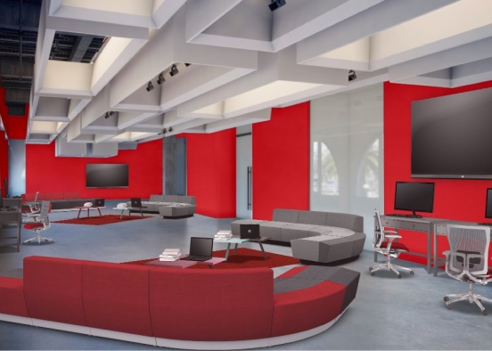 Study room for students Design Rendering
