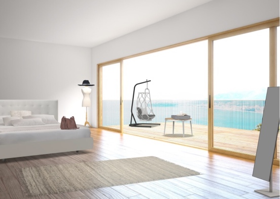 beach bed room Design Rendering