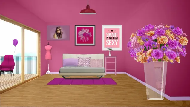 Pink Barbie room