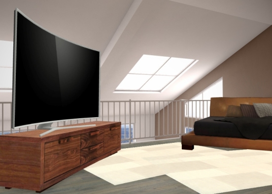 Chambre stylée  Design Rendering